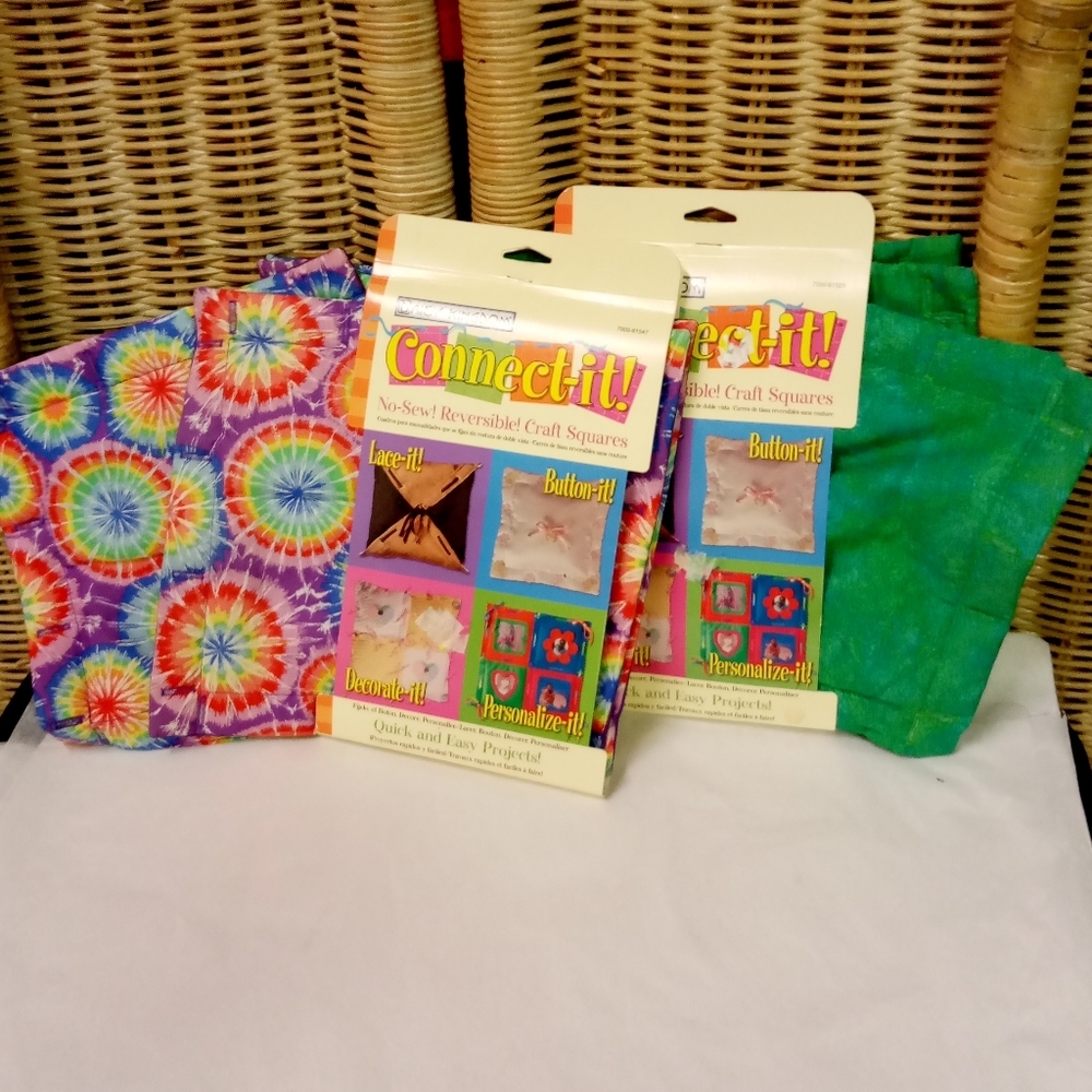 Daisy Kingdom Connect-It No See Reversible Craft Squares 8 Pieces ,10" Squares